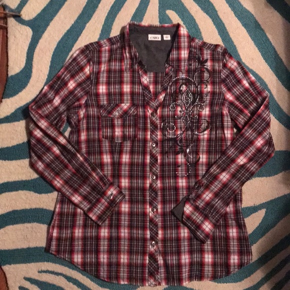 Ladies plaid western style shirts - Picture 1 of 4